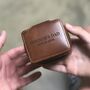 Personalised Leather Travel Cufflink Case For Dad, thumbnail 1 of 8