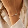 Personalised Create Your Own Baguette Cut Birthstones Bracelet, thumbnail 4 of 9