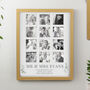 Personalised Botanical Oak Multi Photo Frame Wedding Gift, thumbnail 3 of 6