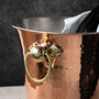 Solid Copper Ice Bucket, Hammered Surface, thumbnail 12 of 12