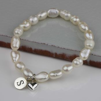 Personalised Children's Pearl And Heart Bracelet, 5 of 9