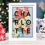 Personalised Floral Name Print, thumbnail 3 of 10