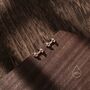 Sterling Silver Weight Lifting Dumbell Stud Earrings, thumbnail 4 of 10