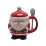 Santa Mug With Lid And Spoon, thumbnail 1 of 2