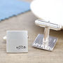 Personalised Moustache Cufflinks. Gift For Dad, thumbnail 5 of 10