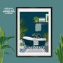 Plant Jungle Bathroom Print, thumbnail 4 of 4