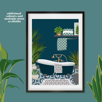 Plant Jungle Bathroom Print, 4 of 4