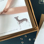 Personalised Greyhound Dog Notecards, thumbnail 3 of 3