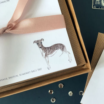 Personalised Greyhound Dog Notecards, 3 of 3