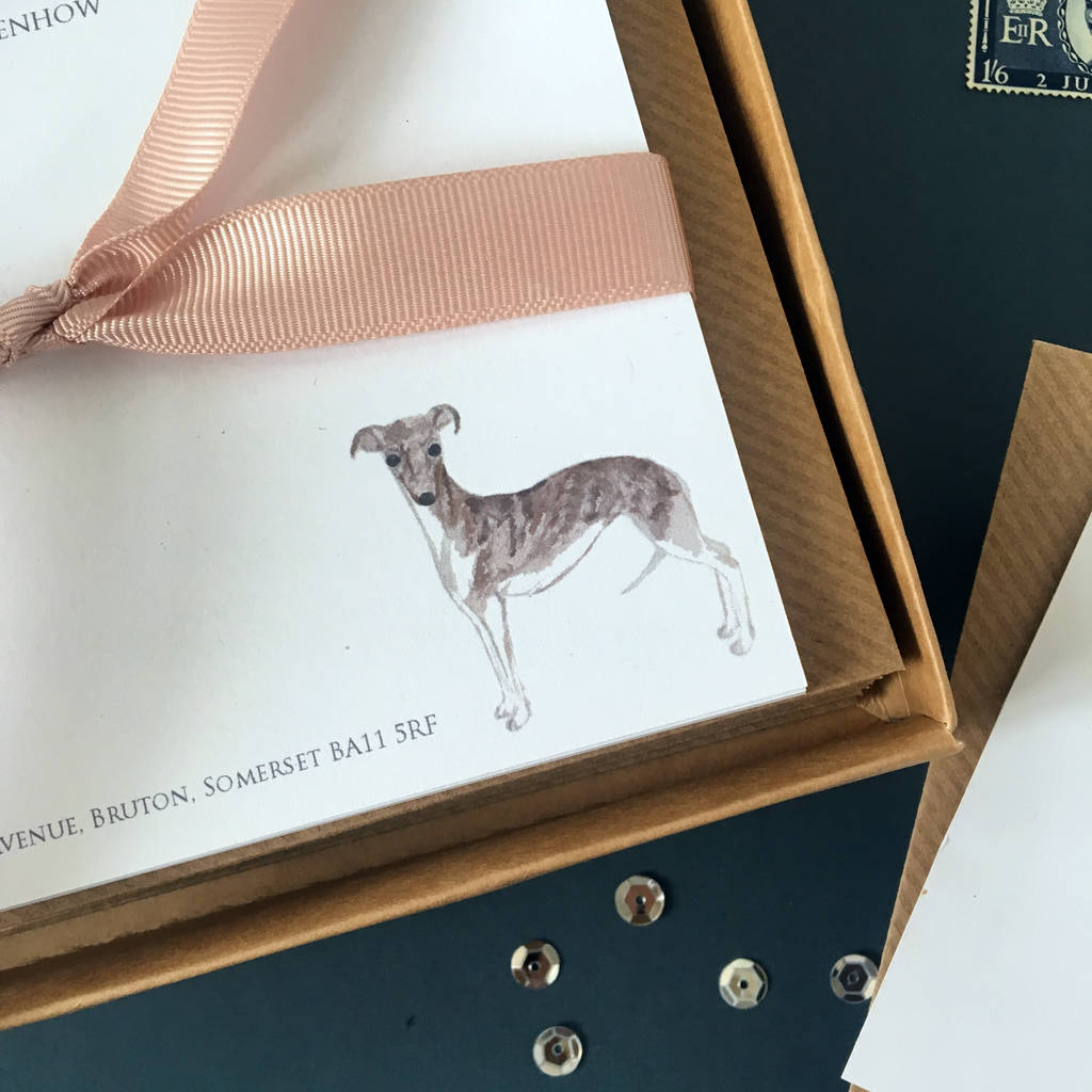 Personalised Greyhound Dog Notecards By Honest Paper Co ...