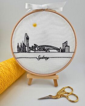 Sydney Skyline Beginners Embroidery Kit, 10 of 11