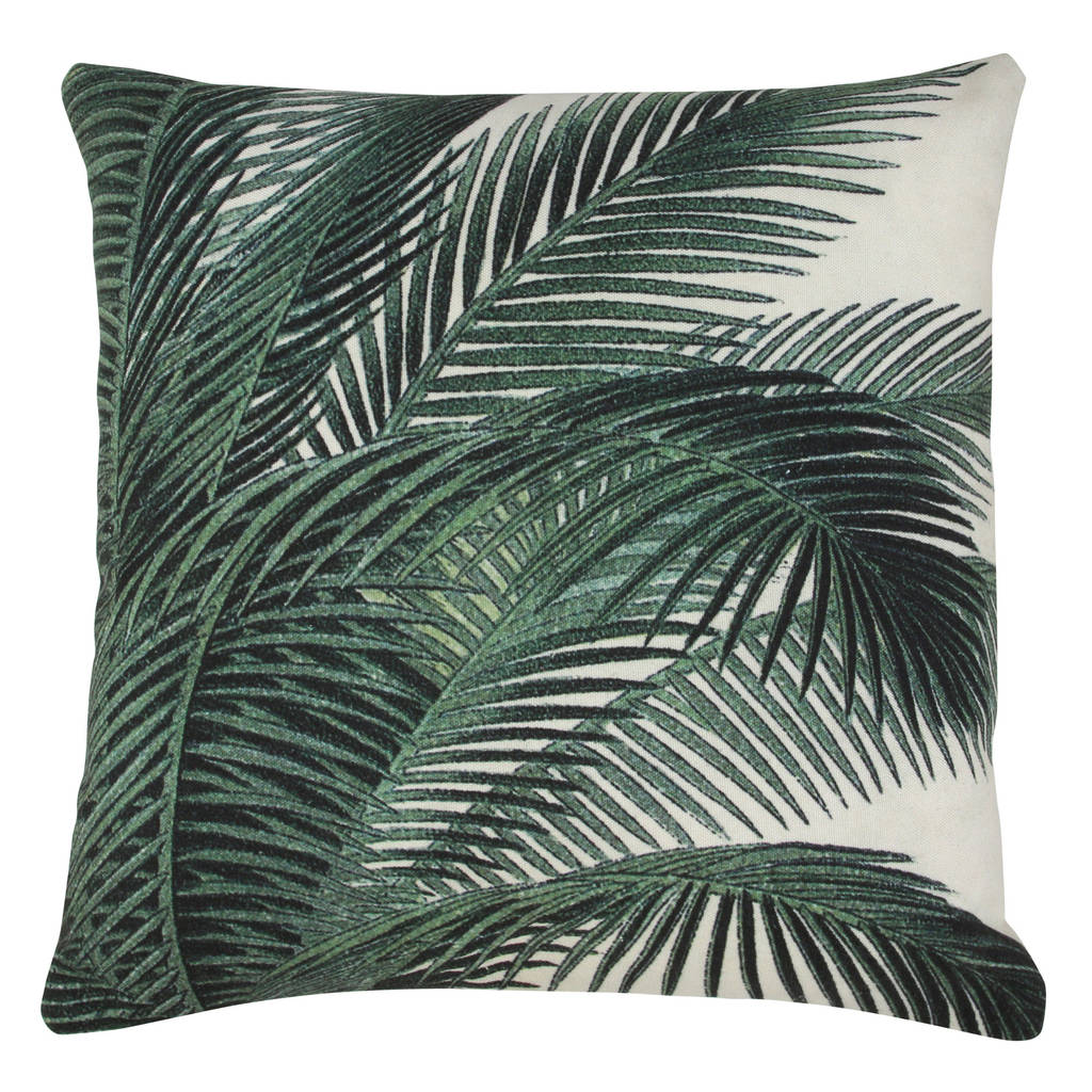 Palm Leaves Cushion By Out There Interiors | notonthehighstreet.com