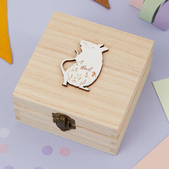 Personalised Little Mouse Jewellery Box Gift, 2 of 2