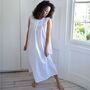 Ladies White Embroidered Nightdress 'Veronica', thumbnail 2 of 5