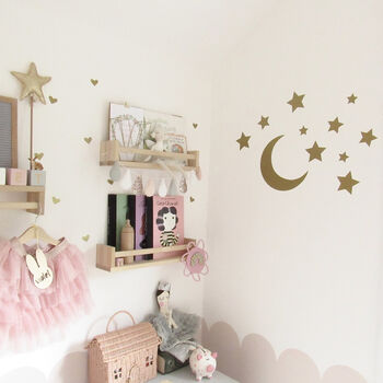Large Moon And Star Wall Stickers, 3 of 6