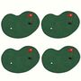 Set Of Four Putting Green Golf Linen Cocktail Napkins, thumbnail 4 of 6