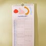 2024 Couples Calendar | Abstract Shapes | Two Columns, thumbnail 5 of 9