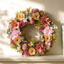 Personalised Blush Meadow Floral Door Wreath, thumbnail 4 of 6