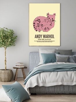 Andy Warhol Pink Cat Art Print, 3 of 3