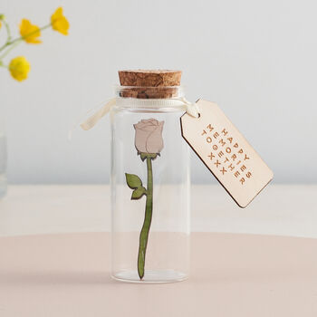 Miniature Flower Keepsake Bottle Teachers Gift, 7 of 12