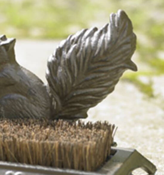 Cast Iron Squirrel Boot Brush And Scraper By Dibor
