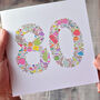 Girlie Things 80th Birthday Card, thumbnail 2 of 3