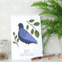 2025 Illustrated Birds Desk Calendar, thumbnail 1 of 5