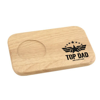 Top Dad Wooden Tea And Biscuit Tray, 4 of 5