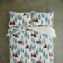 Winter Bears Fleece Duvet Cover Set Soft Printed Bedding With Zip Fastening, thumbnail 2 of 4