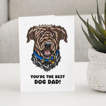 Personalised Bingley Terrier Christmas Card With Gifts, 3 of 12