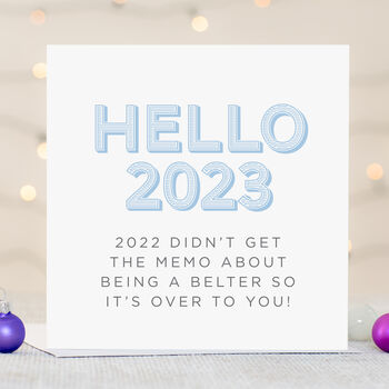 New Year Card Hello 2023, 3 of 4