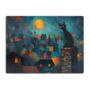 Twilight Over Rooftops Textured Glass Chopping Boards, thumbnail 8 of 8