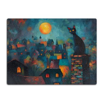 Twilight Over Rooftops Textured Glass Chopping Boards, 8 of 8