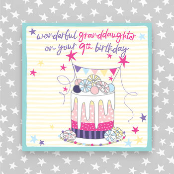 9th Birthday Card For Daughter/Granddaughter/Niece, 2 of 3