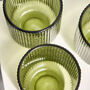 Palermo Set Of Four Green Ribbed Tumblers, thumbnail 7 of 8