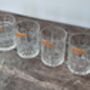 Set Of Four Crystal Whiskey Glasses, thumbnail 2 of 7