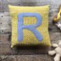 Handmade Soft Knitted Personalised Letter Cushion, thumbnail 8 of 10