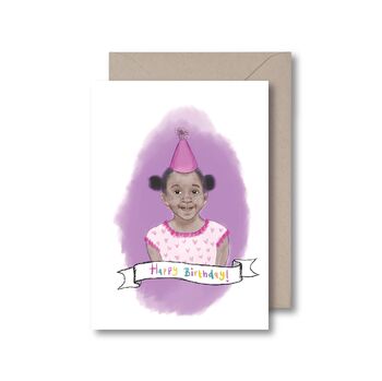 Birthday Girl Black Birthday Card, 2 of 2