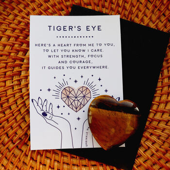 Tiger's Eye Polished Heart For Strength And Confidence, 4 of 4