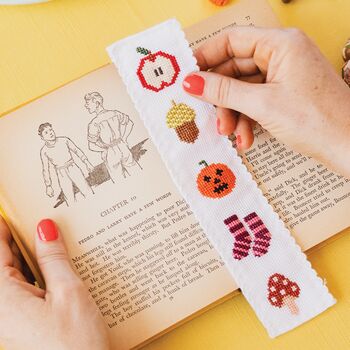 Autumn Bookmark Cross Stitch Kit, 3 of 5