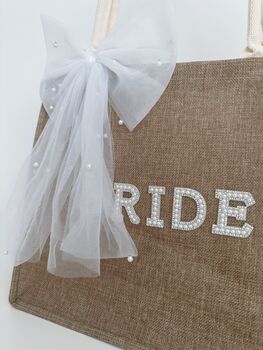 Bride Pearl Tote Bag, 3 of 7