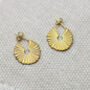 Stripe Round Hoop Earrings, thumbnail 3 of 6