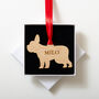 Personalised Dog Outline Christmas Tree Decoration, thumbnail 4 of 12