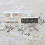 Silver Nuts And Bolts Cufflinks, thumbnail 2 of 4