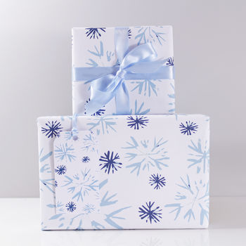 Christmas Snowflake Recycled Wrapping Paper, 9 of 10