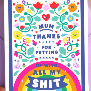 Happy Birthday Mum Funny Swearing Card, 2 of 5