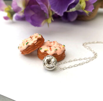 Sterling Silver Mini Doughnut Necklace, 11 of 12
