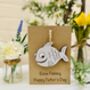 Personalised Father's Day Fishing Keepsake Card, thumbnail 3 of 6