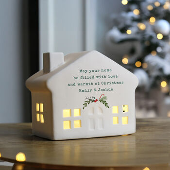 Personalised Christmas LED House, 2 of 10