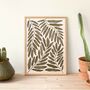 Jungle Leaf Abstract Print, thumbnail 1 of 3
